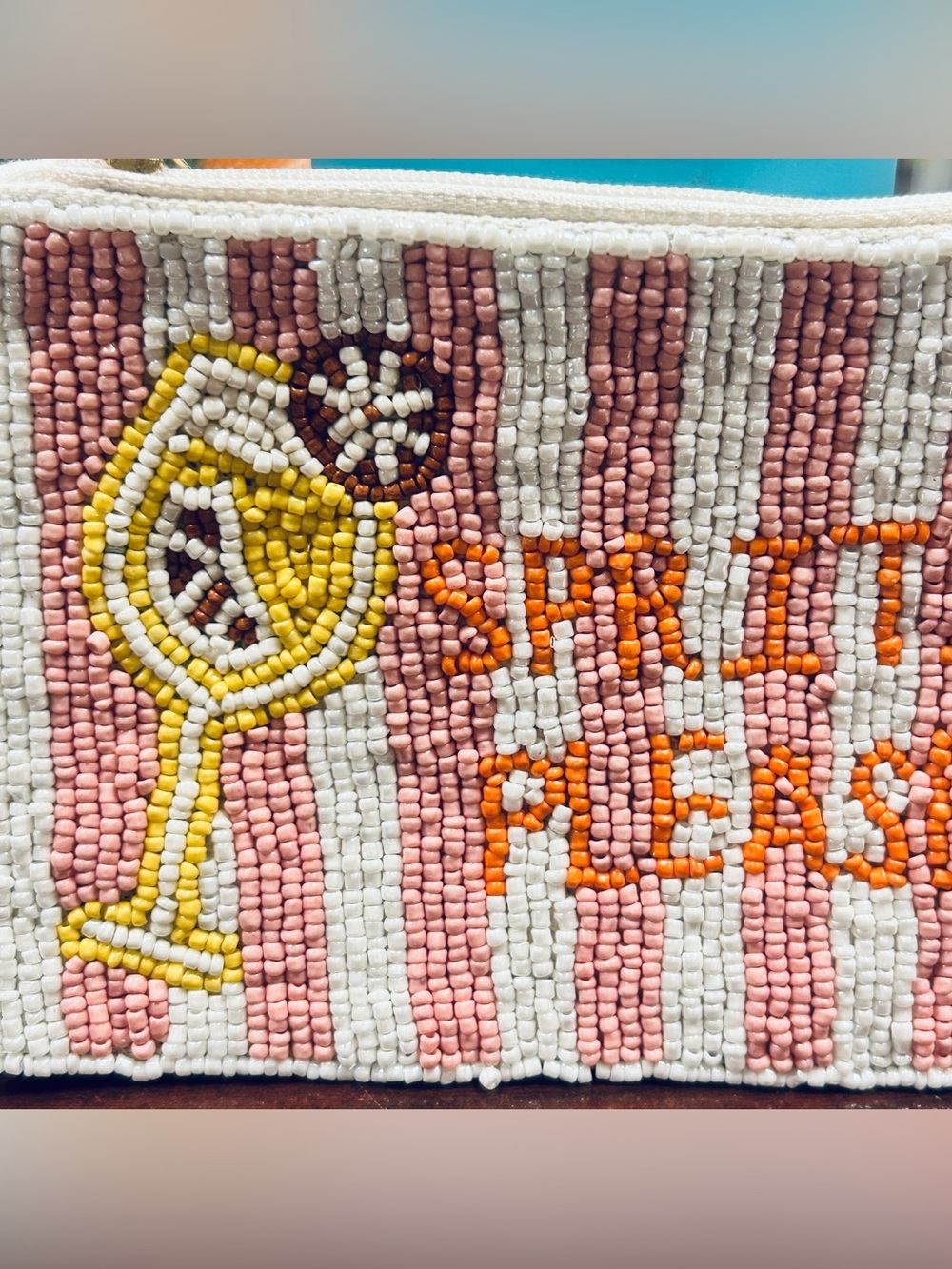 BEADED Coin Purse SPRITZ PLEASE New! - Picture 2 of 3